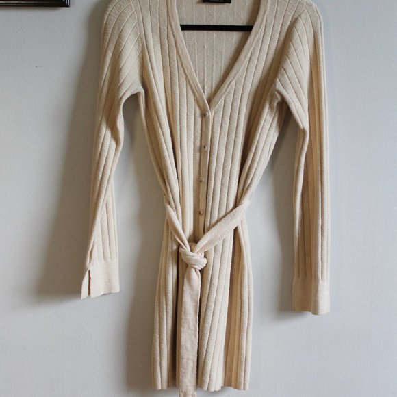 SOLD / MINKPINK Paige Longline Cardigan Dress Size Medium - Picture 4 of 6